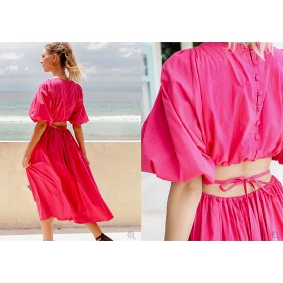 BALI ELF Eva Cutout Dress in Fuchsia - Picture 10 of 10